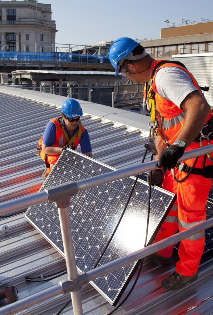 installing of solar panels
