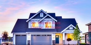 saving energy at home